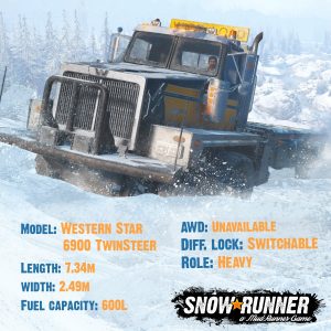 Snowrunner где найти полный привод для western star 6900 twin steer