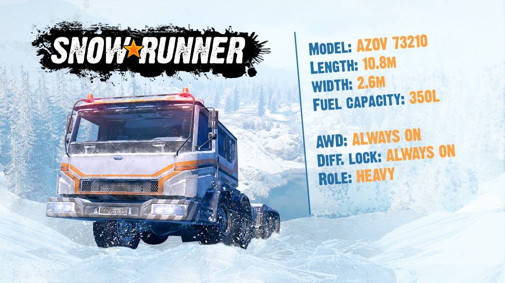 Azov 73 210 Truck Portable Crane In Snowrunner Snowrunner Mods For Pc